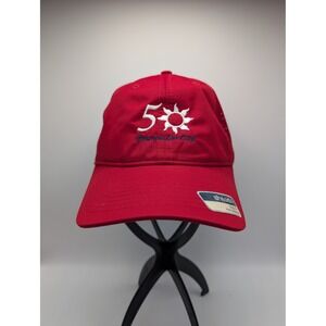Ahead Performance Red Hat Krumm Lee Cup 50th Sun Logo Mid Fit M48LCP Mens Cap